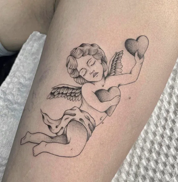 Cupid Heart Tattoo