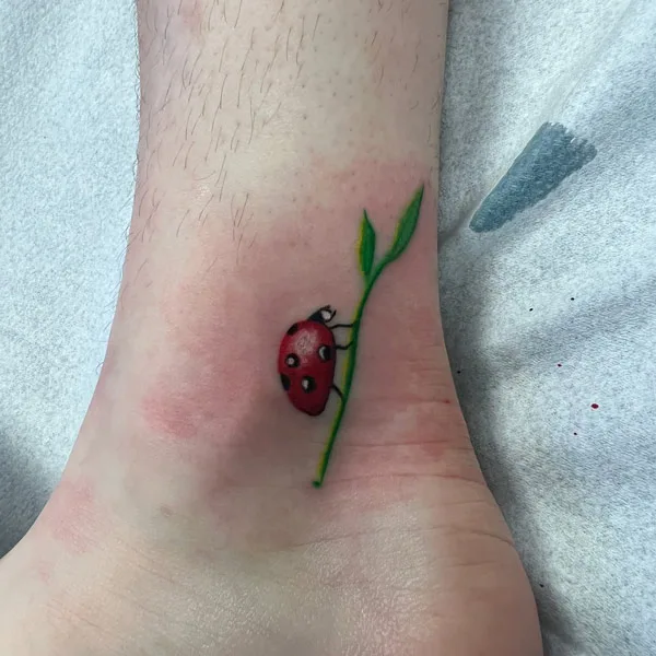 Cute Ladybug Tattoo 2