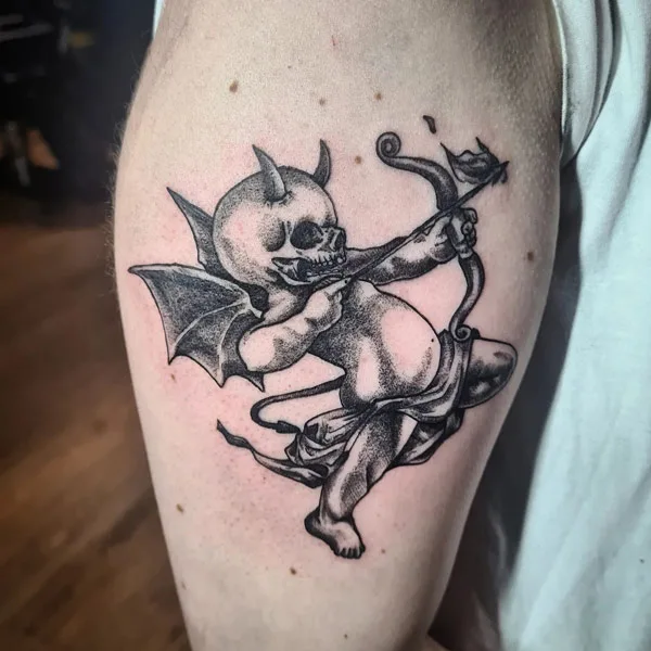 Devil Cupid Tattoo 1