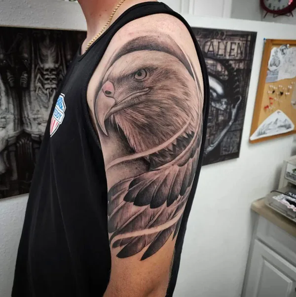 Eagle Tattoo on the Arm 1