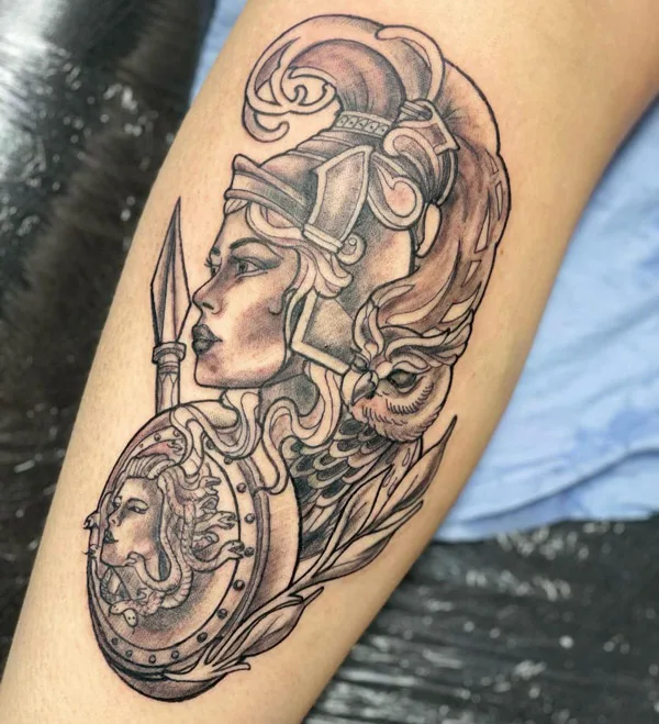 Female Warrior Tattoo 2