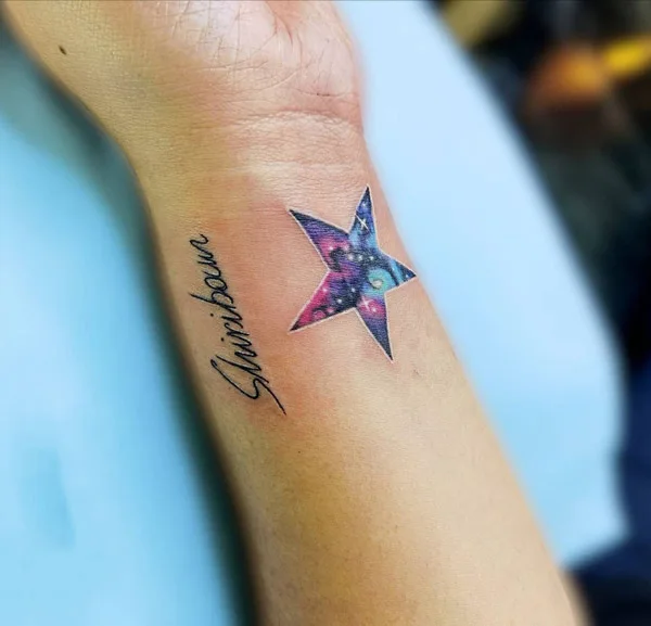 Galaxy Star Tattoo