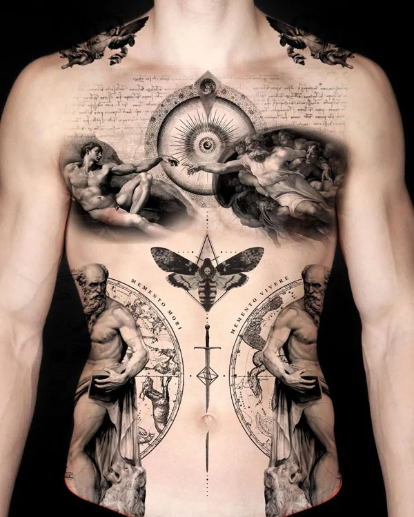 Greek Mythology Patchwork Tattoo 1