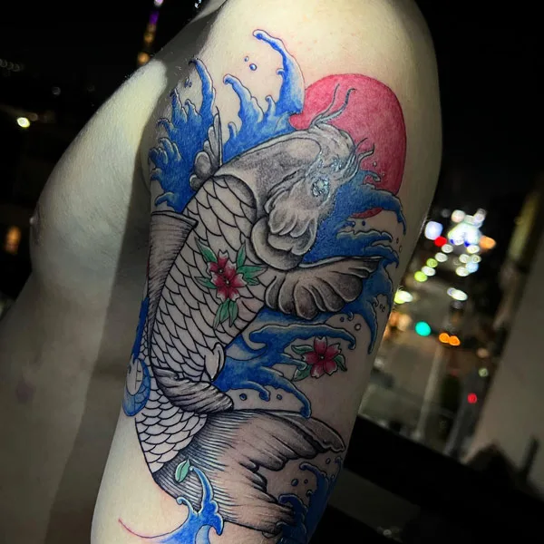 Japanese koi fish tattoo 1