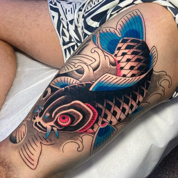 Koi fish tattoo history
