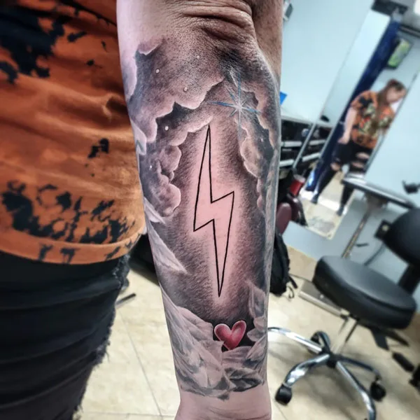 Lightning bolt tattoo meaning