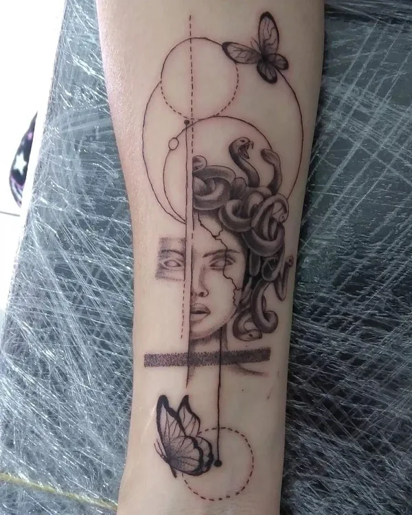 Medusa Patchwork Tattoo