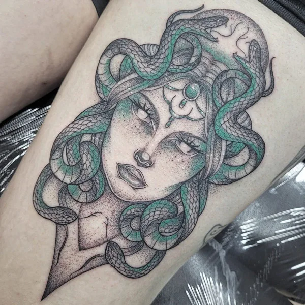 Medusa head tattoo