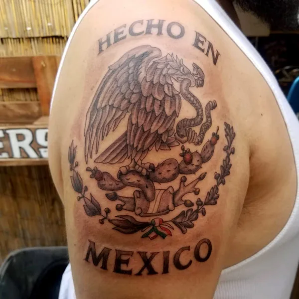 Mexican Eagle Tattoo 2
