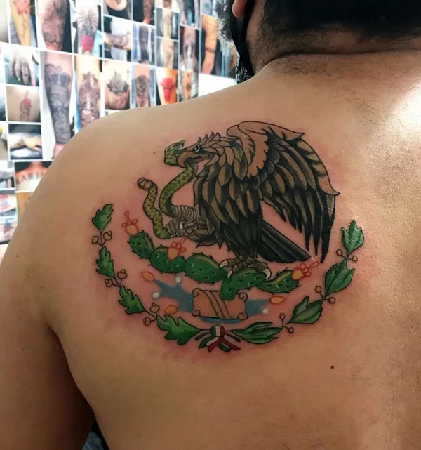 Mexican Eagle Tattoo 3