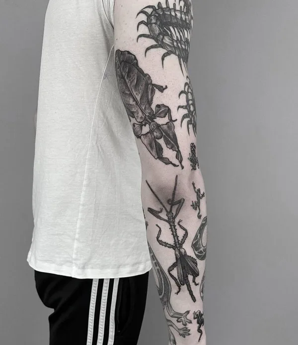 Patchwork Sleeve Tattoo 3