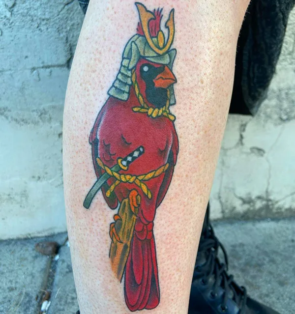 Samurai Cardinal Tattoo