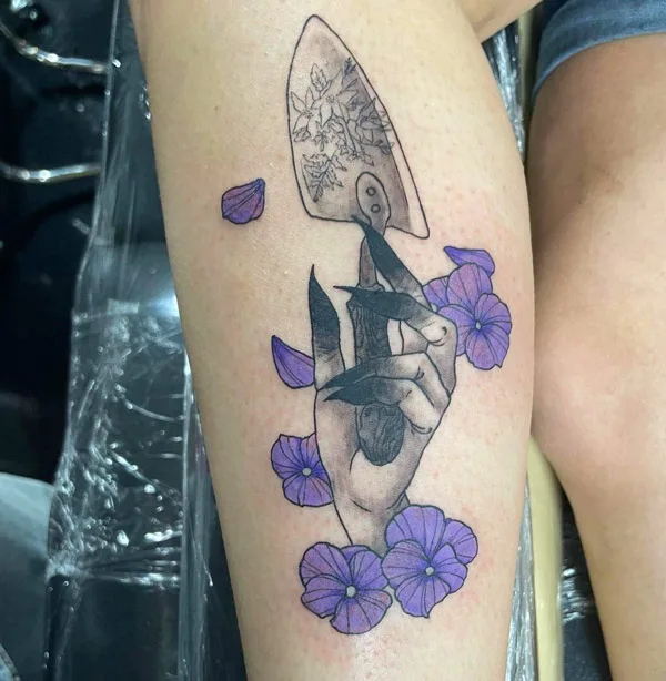 Violet Witchy Tattoo