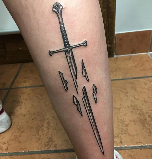 Broken Sword Tattoo 2