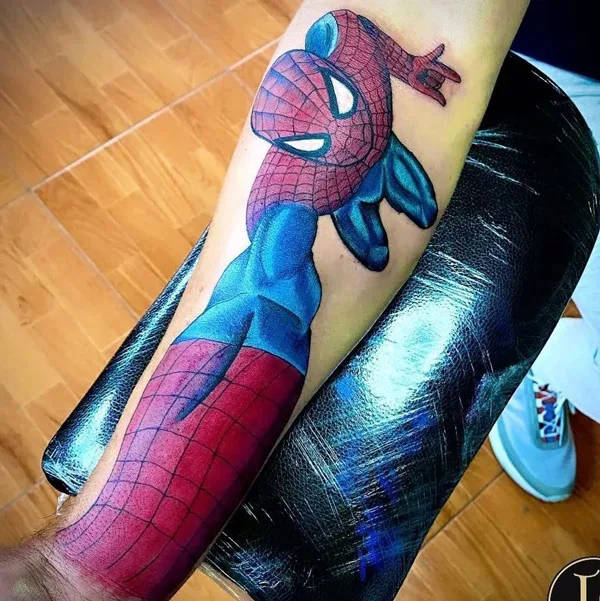 Cool Spiderman Tattoo