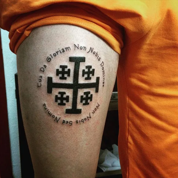 Cross of Jerusalem Tattoo
