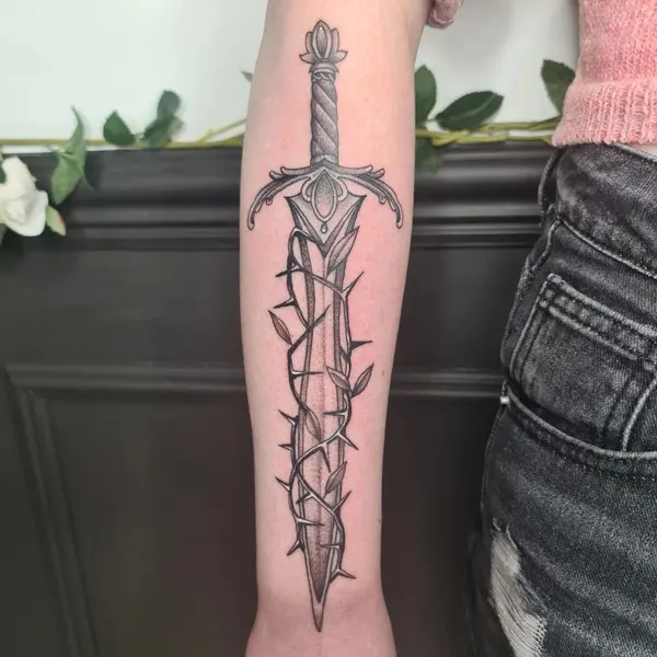 Designs of sword tattoo