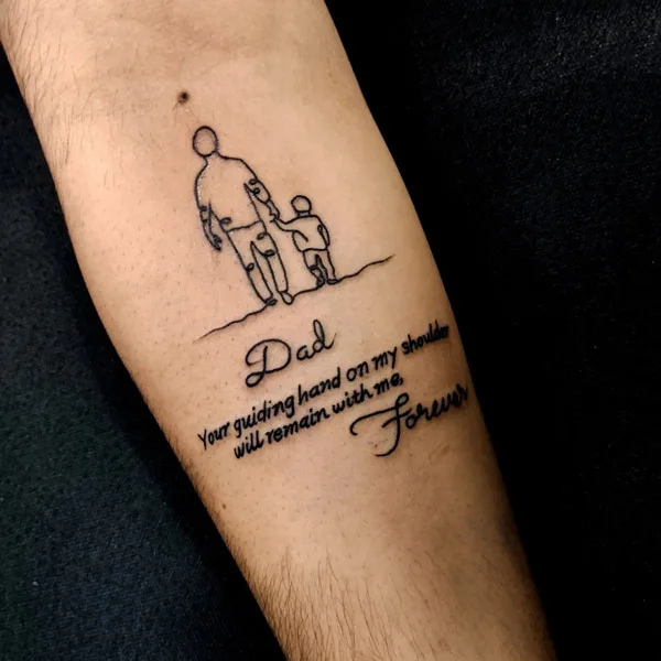 Memorial Tattoo for Dad - Etsy