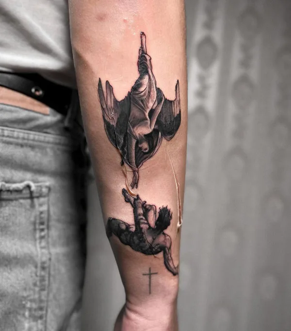 Icarus and Angel Tattoo