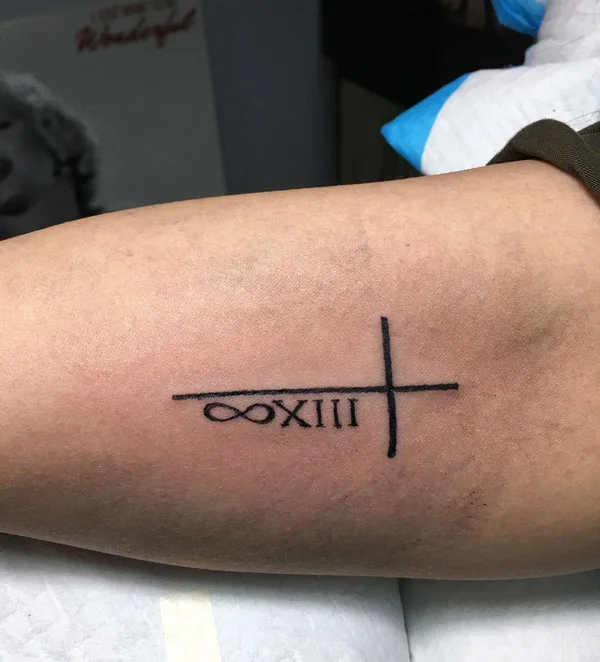 Infinity Cross Tattoo