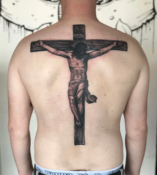 Jesus Cross Tattoo 2