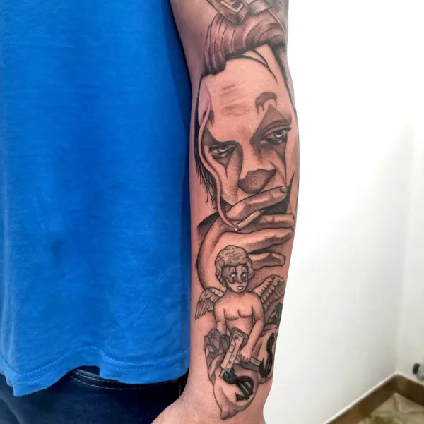 Joker Forearm Tattoo