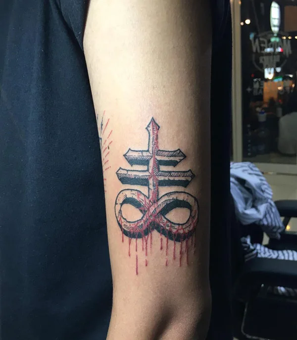 Leviathan Cross Tattoo