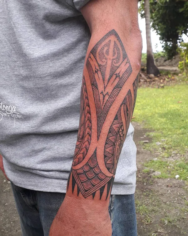 Polynesian Forearm Tattoo