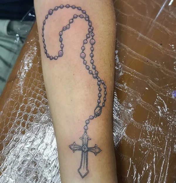 Rosary Cross Tattoo