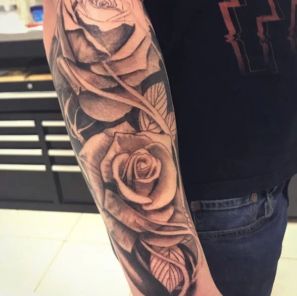 Rose Forearm Tattoo 2