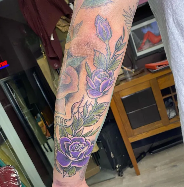 Rose Vine Tattoo 1