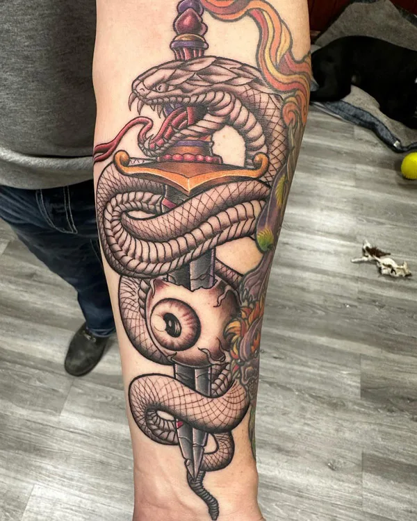 Snake Forearm Tattoo 1