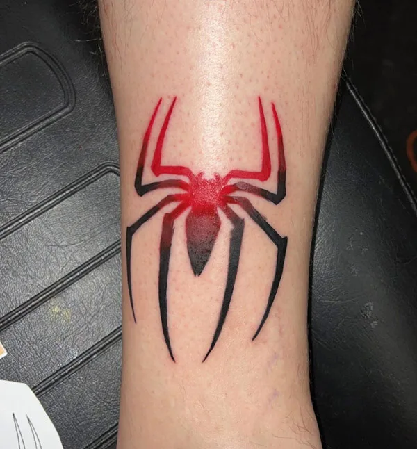 Spiderman Logo Tattoo 1
