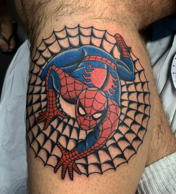 Spiderman Web Tattoo