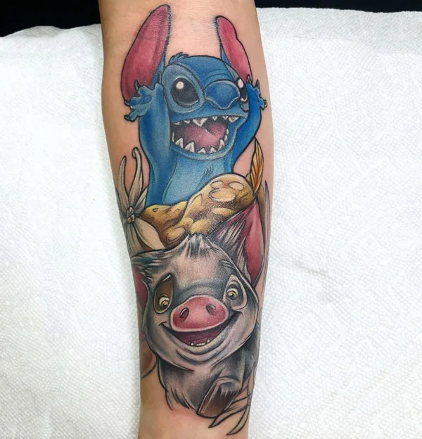 Stitch and Pua Tattoo