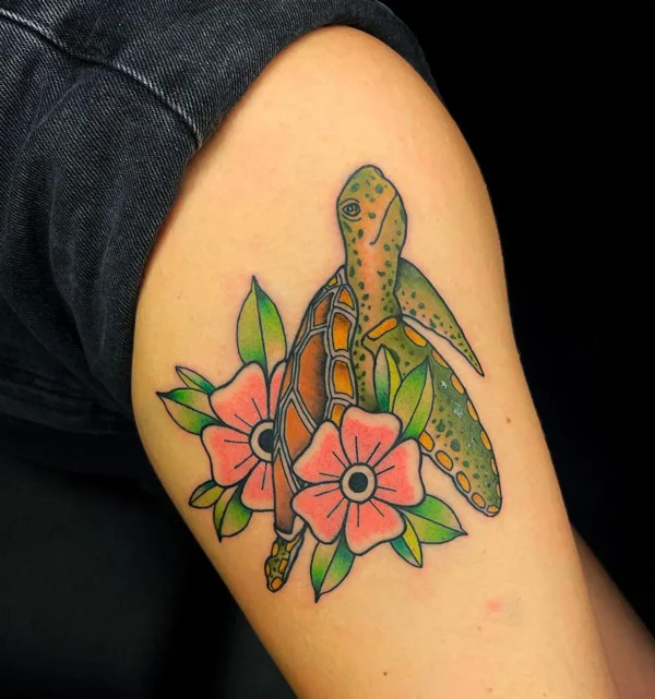 Traditional Turtle Tattoo 2