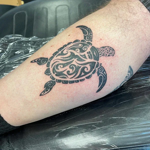 Tribal Sea Turtle Tattoo 1