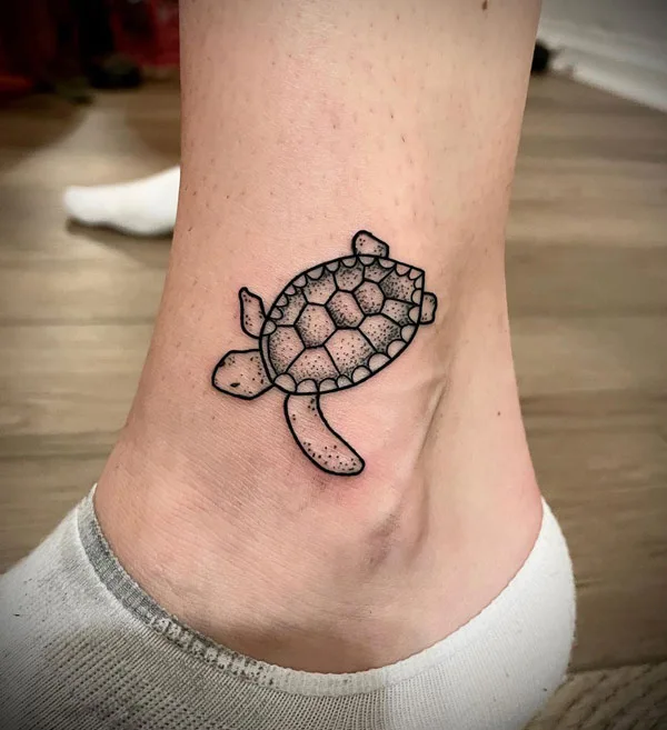 Turtle Ankle Tattoo