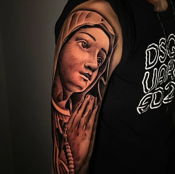 Virgin Mary Tattoo Designs