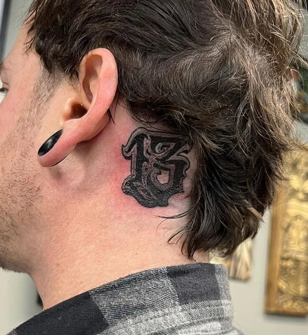 13 Tattoo Behind the Ear 2