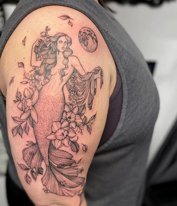 Aphrodite Mermaid Tattoo