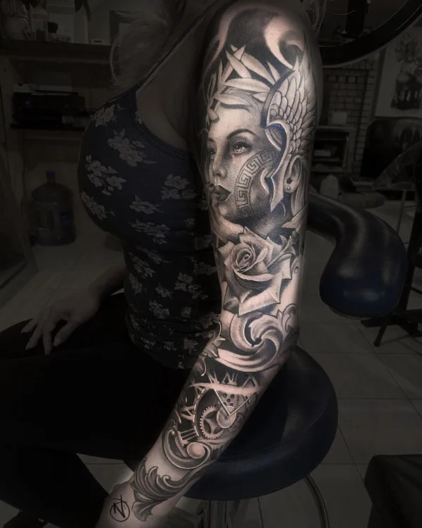 Aphrodite Sleeve Tattoo