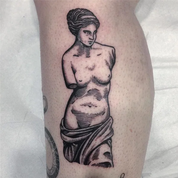 Aphrodite Statue Tattoo