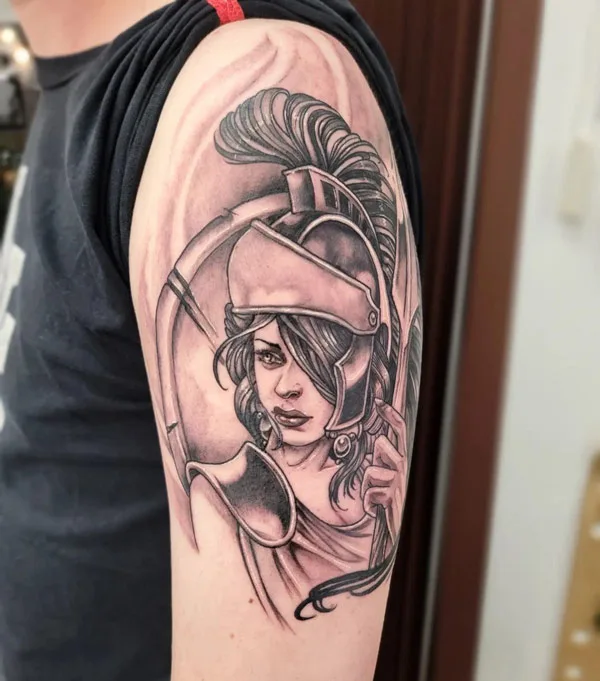 Athena Arm Tattoo