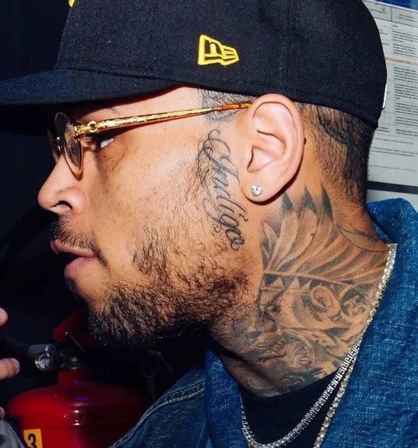 Chris Brown’s Neck Tattoo