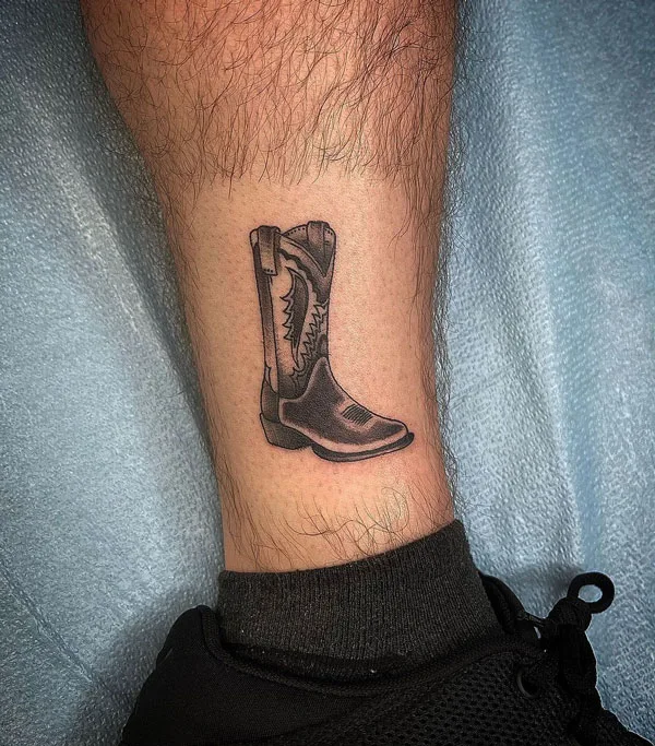 Cowboy Boot Tattoo 1