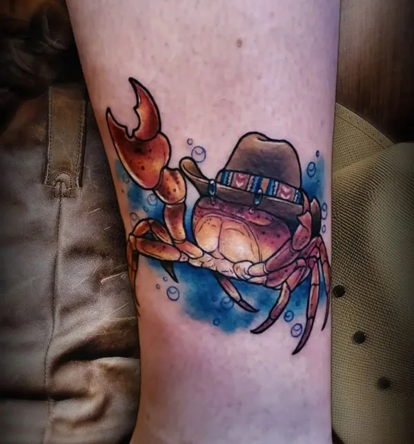 Cowboy Crab Tattoo