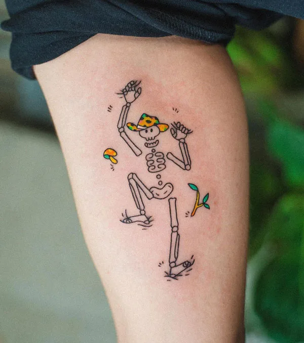 Cowboy Skeleton Tattoo 1