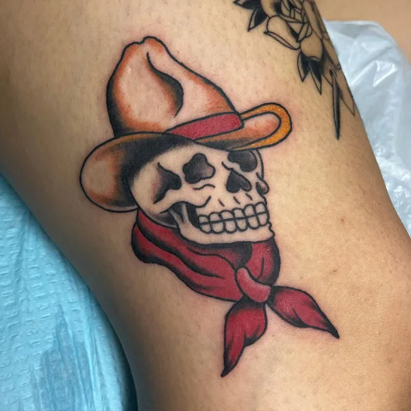 Cowboy Skull Tattoo 1