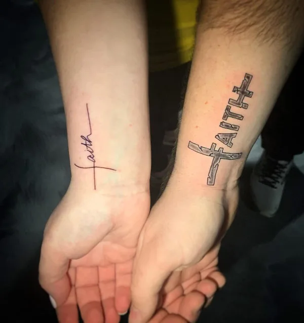 Faith tattoo on Wrist 1